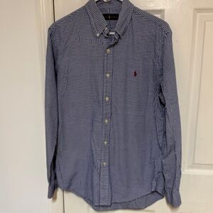 Polo Ralph Lauren Blue Checkered Button-Down Shirt